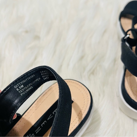 Women’s Steven by Steven Madden Gitty Wedge Black Sandals Size 8.5 US! - Picture 6 of 11